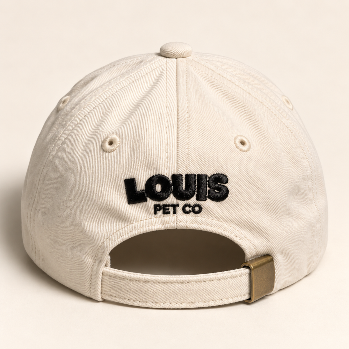 The Louis Hat — White, 03 · Back lettering